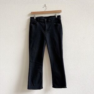 Mother The Insider Crop Jeans Women 31 Black Not Guilty Bootcut 1137-180